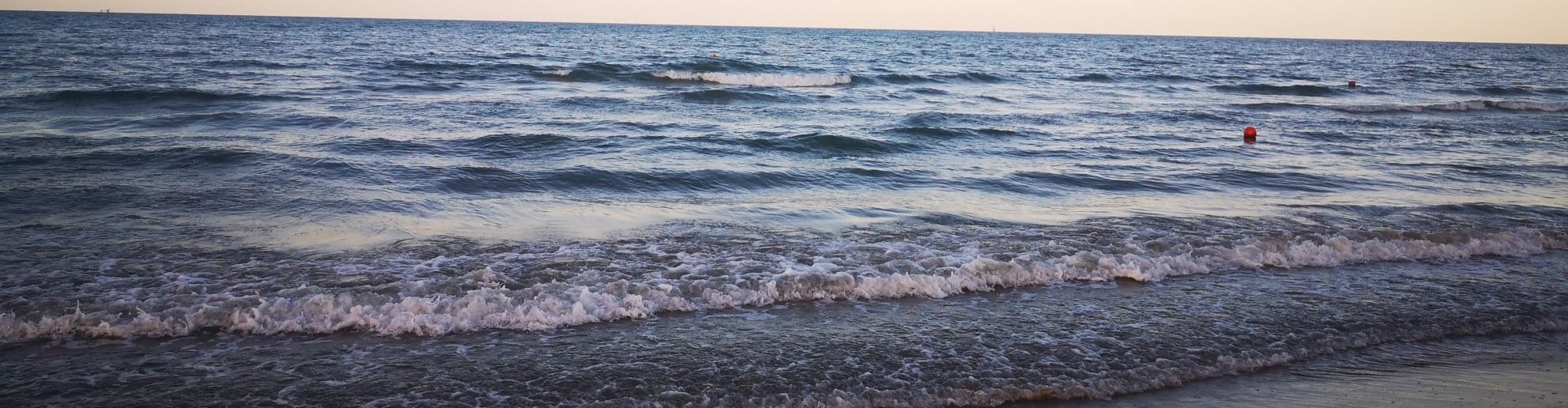 dark blue sea